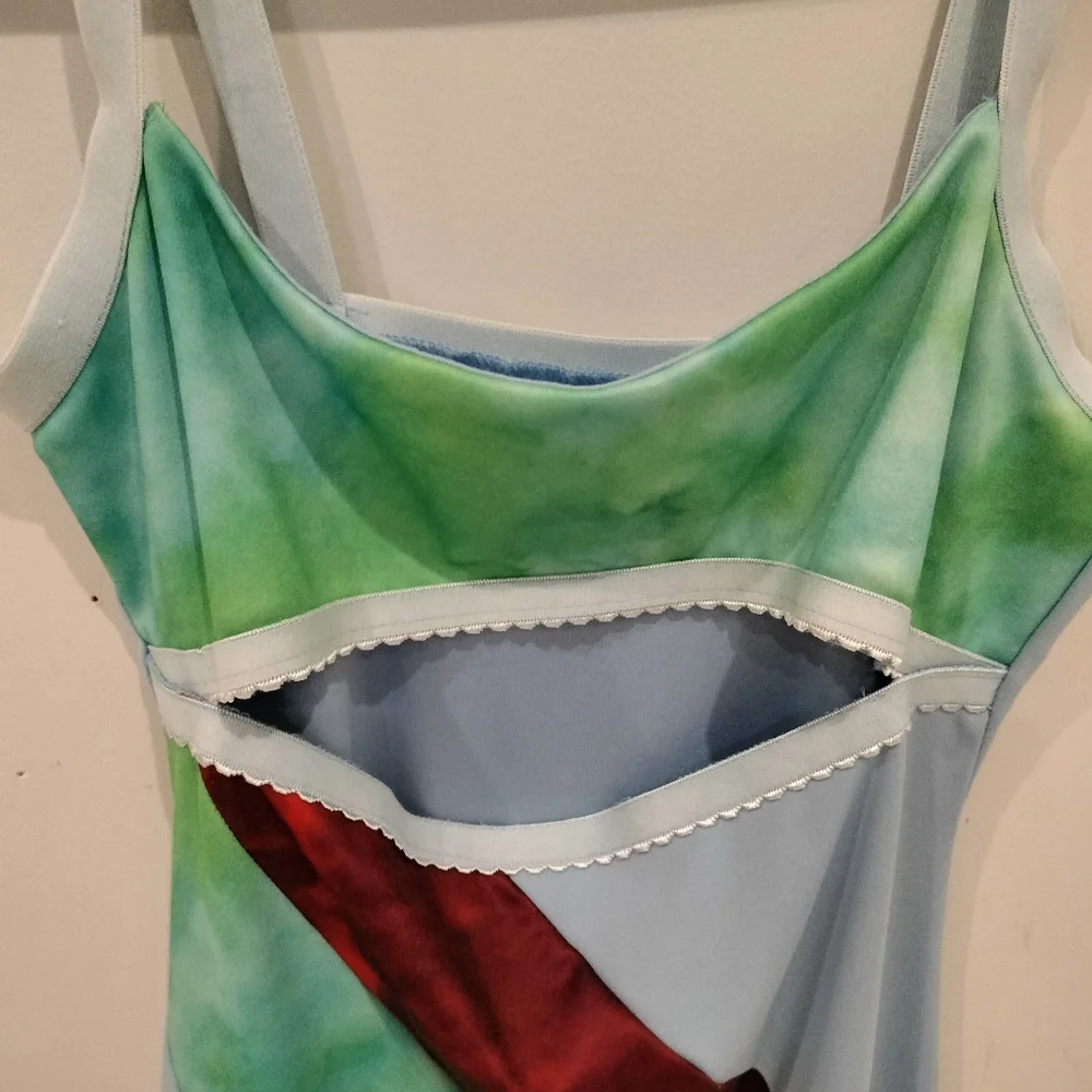 Women's Cider Halter Spaghetti Strap Multi colored Dress - Picture 2 of 5